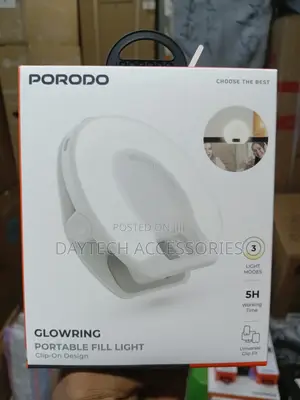 Porodo Glowring Portable Fill Light - White