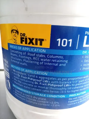 Dr. Fixit Pidiproof Lw+ 101 Waterproofing Admixture 20l
