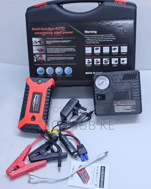 Car Jump Starter 99800mah With Air Compressor Power Bank
