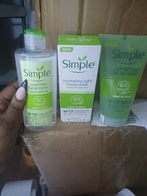 Simple Kind to Skin Skin Care Set(Refreshing Wash,Toner,Moisturizer)