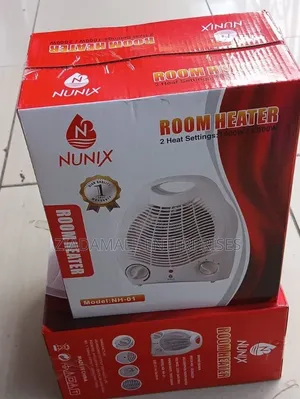 Nunix 2000w Fan Heater With Adjustable Temperature Control