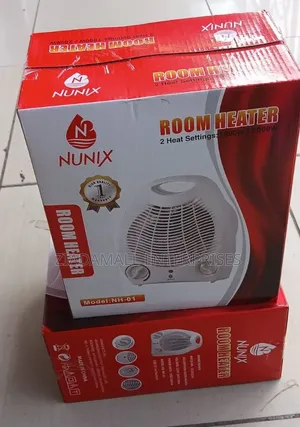 Nunix Electric Fan Heater 1000–2000 Watts for Home Office