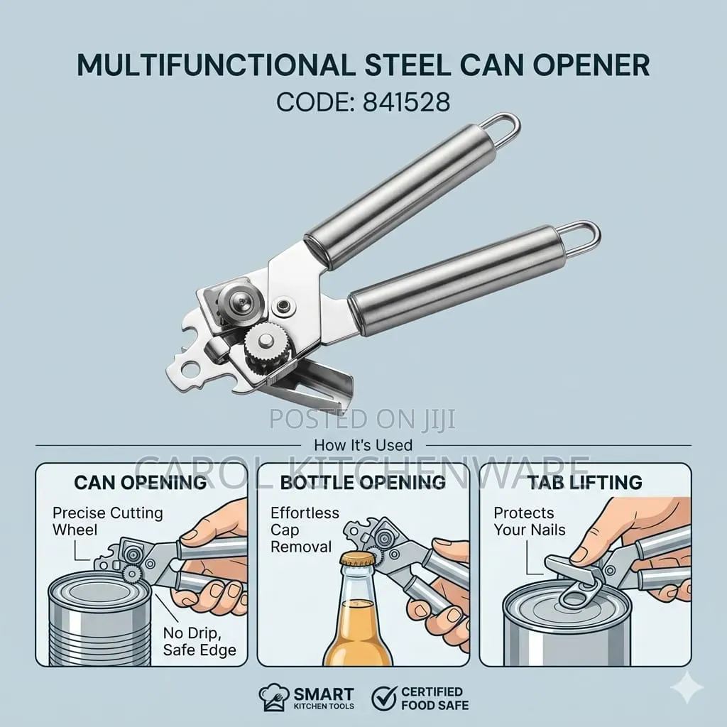 Multifunction Steel Can Opener/ Can Opener