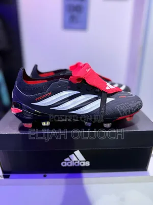Adidas Predator Elite Fold-Over Tongue Fg Football Boots, Black White