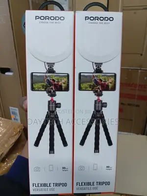 Porodo Flexible Phone Tripod - Black