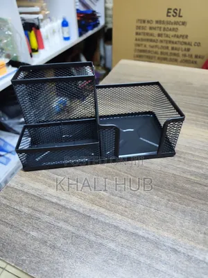 Office Stationery Organizer – Metal Mesh Desk Holder