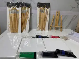 Artistic Wooden Brushes for Drawing Arts.