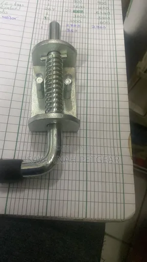 Spring-Loaded Barrel Bolt Latch Locks With Zinc-Plated Metal Finish