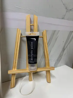 Acrylic Paint and Wooden Easel Stand