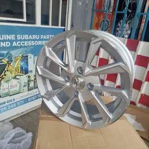 Size 14 Normal Sports Rims Silver and Black Woth Silver