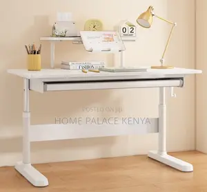 Workstation: Height Adjustable Home Table With Monitor Stand