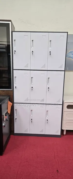 9 Lockers Staff Cabinet