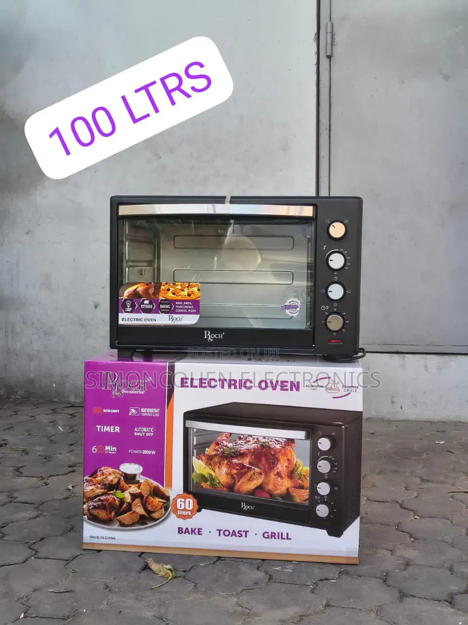 Roch 100l Oven With Grill and Timer