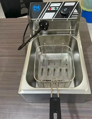 Electromate Single Deep Fryer 6 Litres,Durable Stainless-steel Constru