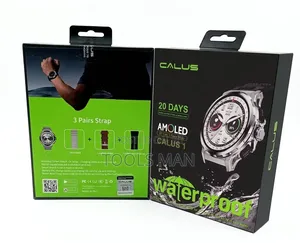 Calus 1 Amoled Smartwatch With 3 Straps - Bluetooth Calling.