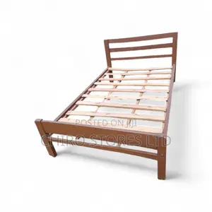 3.5 by 6 Wooden Bed