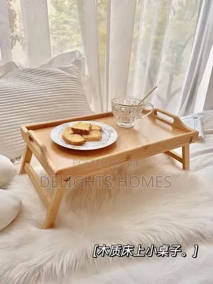 *Foldable Bamboo Tray_za