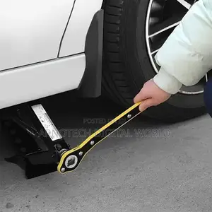 2 Ton Scissor Car Jack With Ratchet Wrench