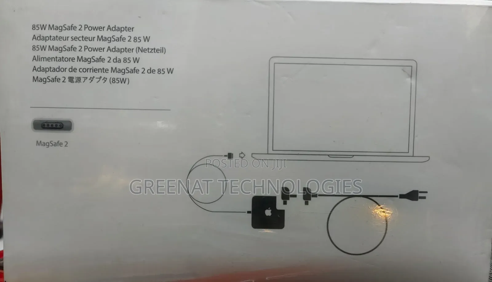Apple 85w Magsafe 2 Power Adapter For Macbook Pro - White