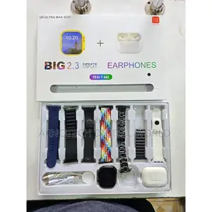 I20 Smart Watch Wireless Earphones Assorted 7 Strap Max Suit 10-in-1