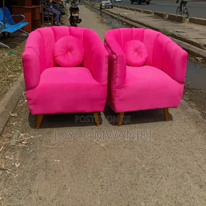 2 Studio Chairs, Pedicure Or Single Sofas, Hot Pink