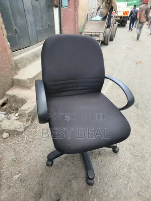 Used Office Chair Fabric Black