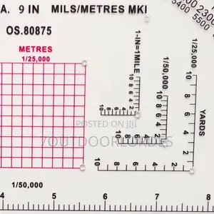 9 Inch Tactical Semicircle Protractor – Mils Scale Edition