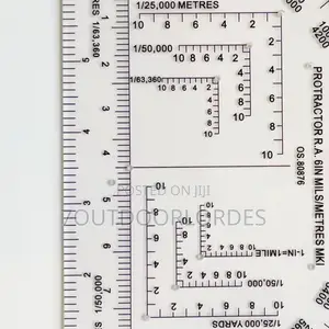 9 Inch Tactical Semicircle Protractor – Mils Scale Edition