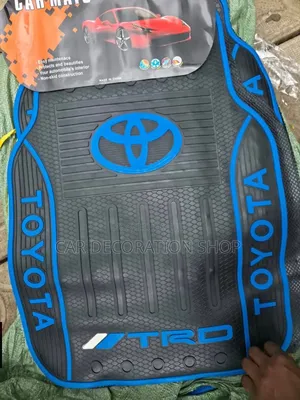 Toyota 5pc Car Mats With Blue Accents and TRD Logo