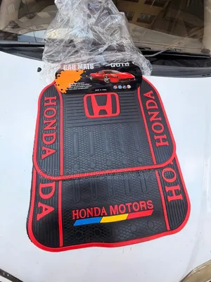 Honda Red Logo Accents 5pc Set Universal Fit Honda Models Car Mats