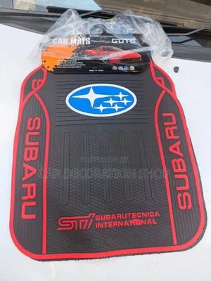 Subaru Branded 5pc Rubber Floor Mats Full Set Universal for All Model