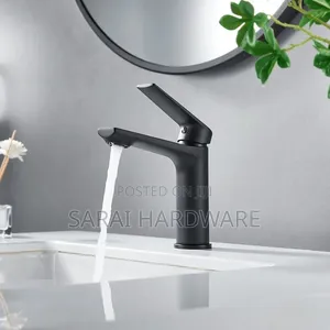 Black Basin Mixer Tap