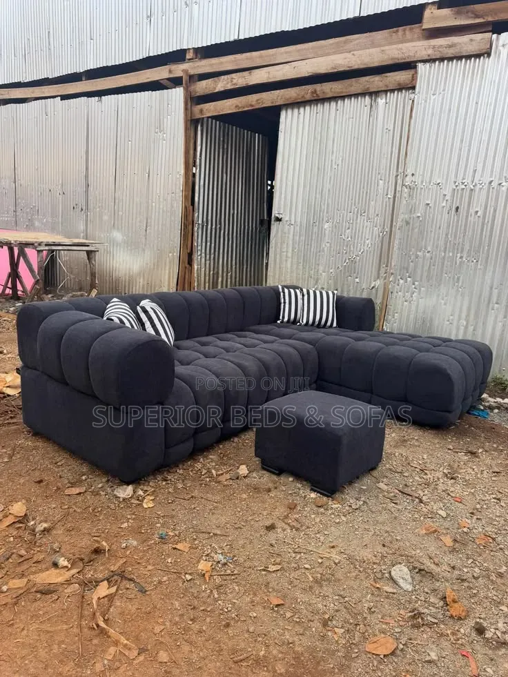 Dark Grey Bubble Sofa 5-Seater
