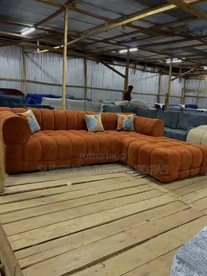 5-Seater Rusted Bubble Corner Sofa: Offer!