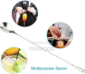 Stainless Steel Cocktail Bar Spoon 30cm