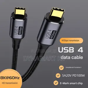 Usb4 40gbps 100w 1.5m Type C to Type C Fast Charging Laptop Cable