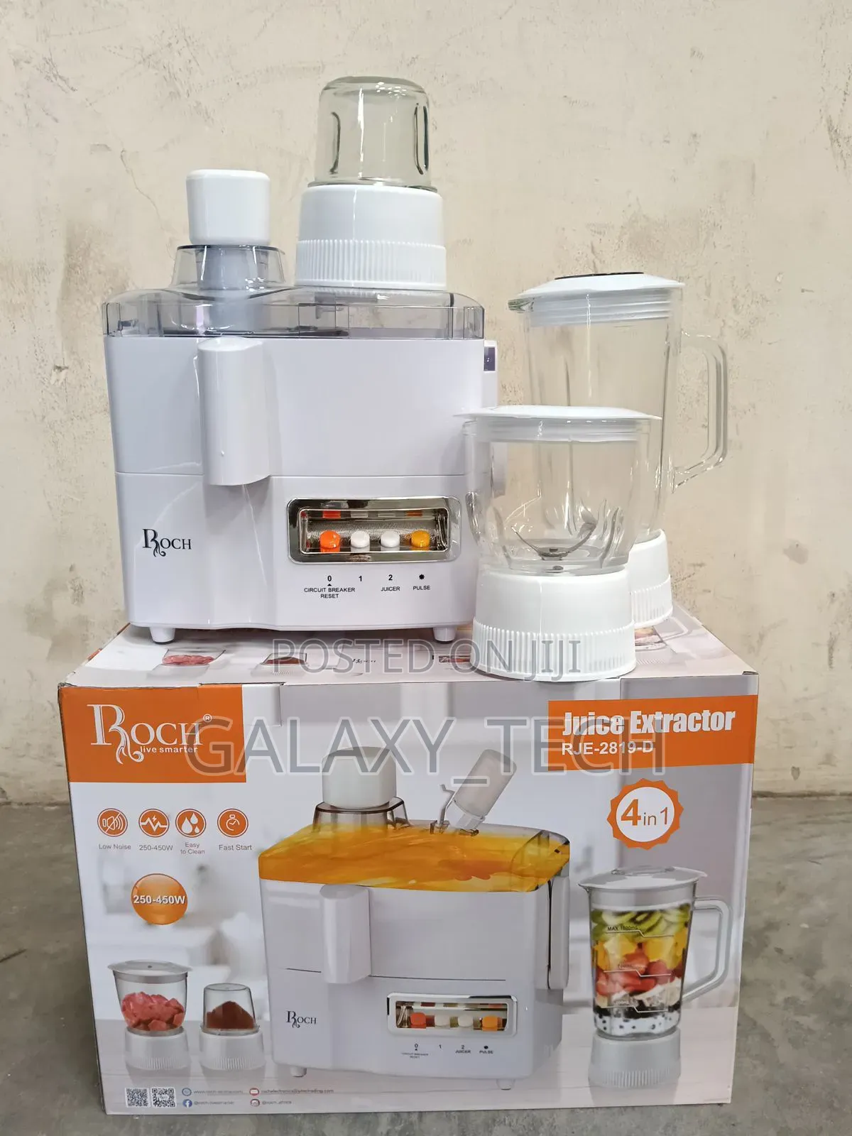 Roch 4 in 1 Juicer, Blender, Food Processor