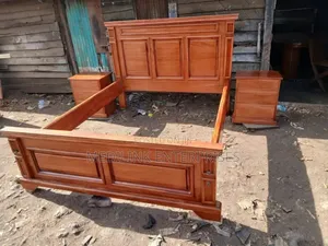 Mahogany Lenty Solid King Sized Bed ( 6*6)