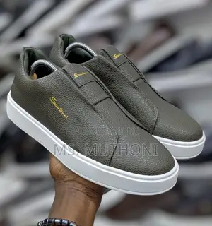 Jungle /Brown Laceless Santoni Casual Size 40-45