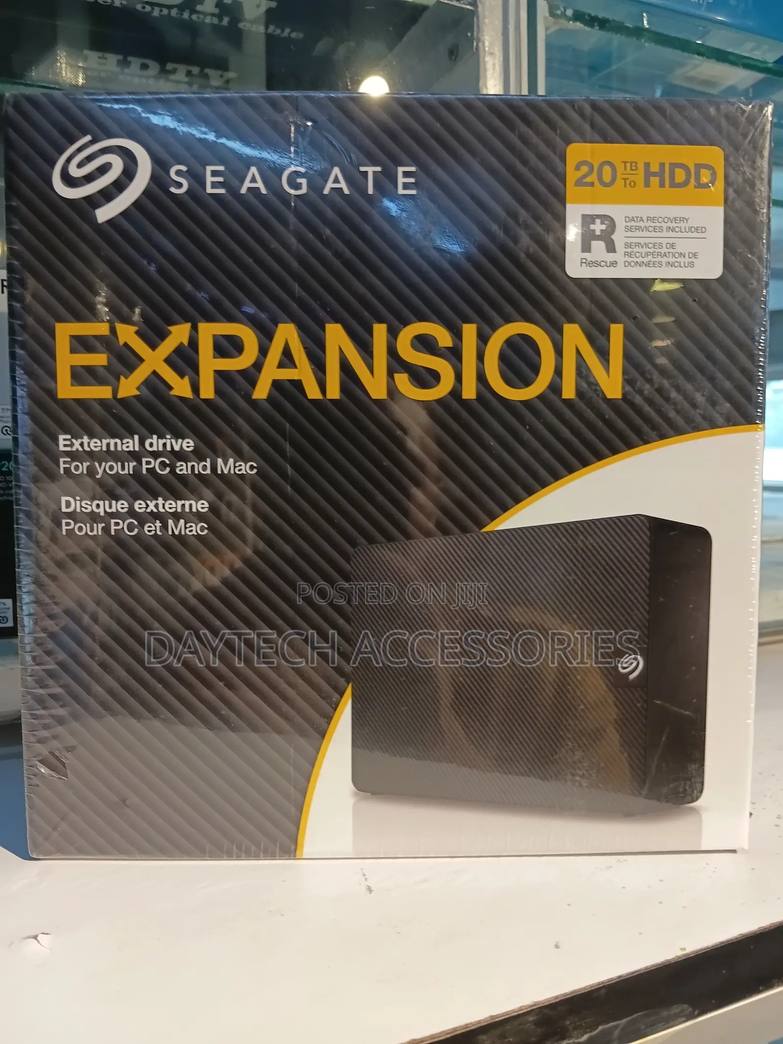 This Is a Seagate Expansion 20tb External Desktop HDD - Black