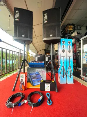 4 Channel Sound System - (2)15" RCF Mid Range - (2) Speaker Stands