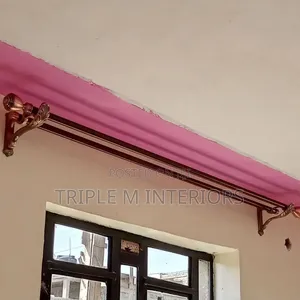 Seamless Double Curtain Rods for Sheer Curtains