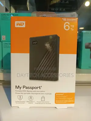 Wd 6tb My Passport Portable External Hard Drive Usb 3.1/Usb 3.0.