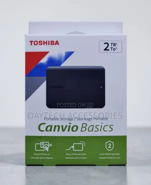 Toshiba Canvio Basics 2tb External Usb 3.0 Portable Hard Drive - Black