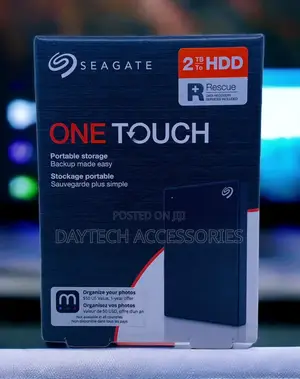 Seagate Portable 2tb One Touch Usb 3.0 External Hard Drive - Black
