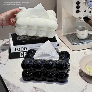Luxurious Bubble Design Tissue Box_cu