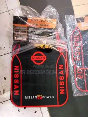 5pc Set Nissanall Weather 5pc Mats With Red Logo Accents