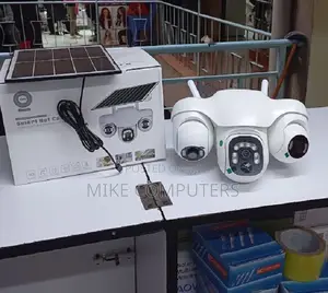 4g Triple Lens Solar Powered PTZ Outdoor Camera V380white