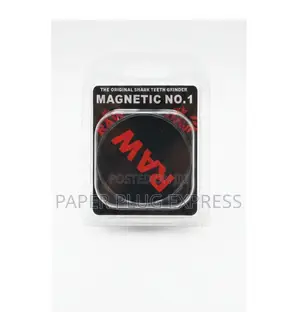 60mm Raw Magnetic 3-Piece Shark Teeth Plastic Grinder