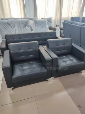 Black Office Waiting Sofas